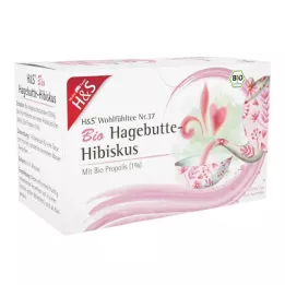 H&amp;S Filtrační sáček z organického šípku a ibišku, 20X3,0 g