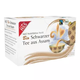 H&amp;S Organický černý čaj Assam Filtrační sáček, 20X1,80 g