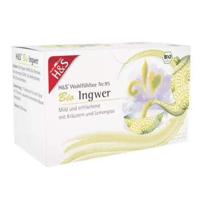 H&amp;S Organický zázvorový filtrační sáček, 20X2 g
