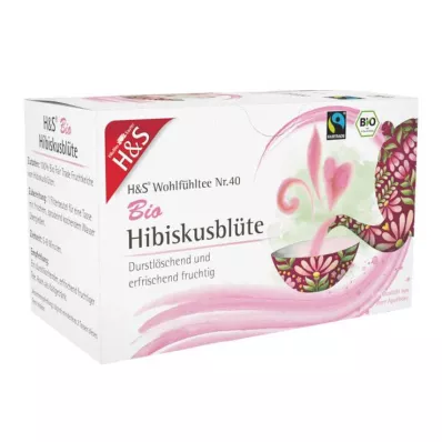 H&amp;S Organický filtrační sáček ibišku, 20X1,75g