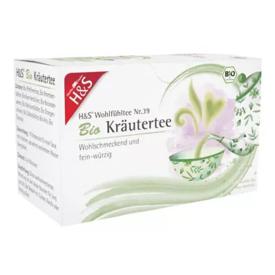 H&amp;S filtrační sáčky na bio bylinný čaj, 20X1,5g