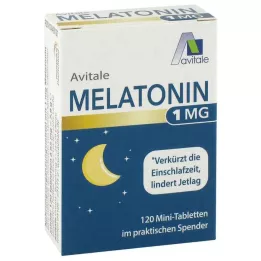 MELATONIN 1 mg mini tablety v dávkovači, 120 ks