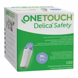 ONE TOUCH Bezpečnostní jednorázový lancingový přístroj Delica 30 G, 100 ks