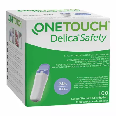 Jednorázové odběrové pero One Touch Delica Safety 30 G, 100 ks