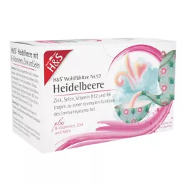 H&amp;S Borůvky s vitamíny B, zinkem a selenem, 20X2,5 g