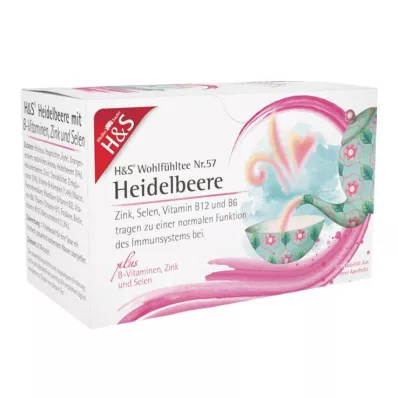H&amp;S borůvka s vitamíny B zinek a selen Fsachet, 20X2,5 g