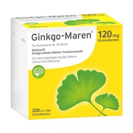 GINKGO-MAREN 120 mg potahované tablety, 200 kusů
