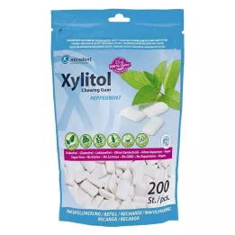 MIRADENT Náplň do žvýkaček Xylitol Mint, 200 ks