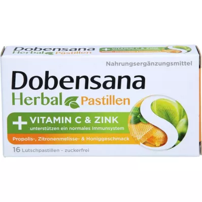 DOBENSANA Bylinný med Pour Vit.C &amp; Zinková pasta, 16 ks