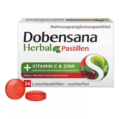 Dobensana Herbal Kirschgeschm.vit.c &amp; Zinková pastilka.(36 kusů)