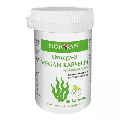 Norsan Omega-3 veganské kapsle, 80 kusů