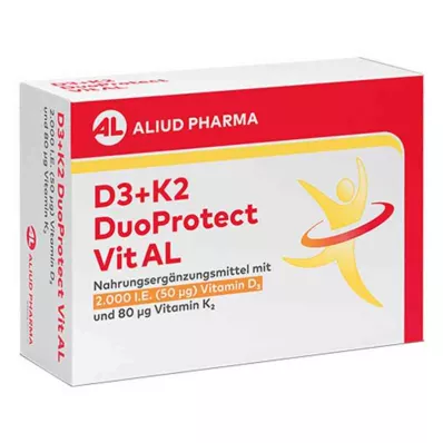 D3+K2 Duoprotect Vit AL 4000 IU/80 Μg tobolky (30 kusů)