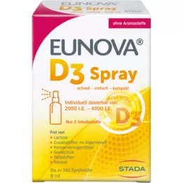 EUNOVA Vitamin D3 ve spreji, 8 ml