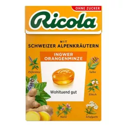 RICOLA o.Z.Box Zázvorové bonbony s pomerančem a mátou, 50 g