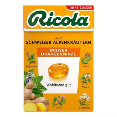 RICOLA o.Z.Box Zázvorové bonbony s pomerančem a mátou, 50 g