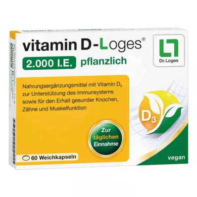 vitamin D-Loges 2 000 mezinárodních jednotek zeleniny (60 kusů)