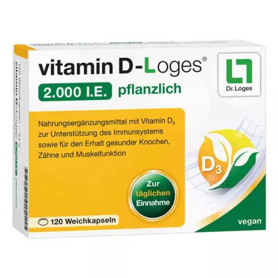 vitamin D-Loges 2 000 mezinárodních jednotek zeleniny (120 kusů)