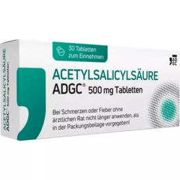 ACETYLSALICYLSÄURE ADGC 500 mg tablety, 30 ks