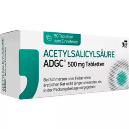 ACETYLSALICYLSÄURE ADGC 500 mg tablety, 50 ks