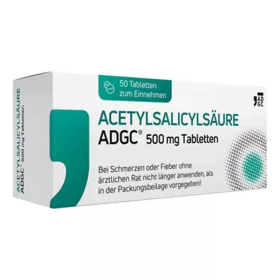 Kyselina acetylsalicylová ADGC 500 mg tablety (50 kusů)