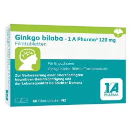 GINKGO BILOBA-1A Pharma 120 mg Potahované tablety, 60 kapslí
