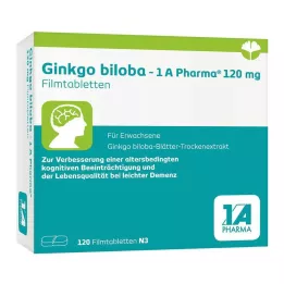 GINKGO BILOBA-1A Pharma 120 mg Potahované tablety, 120 kapslí