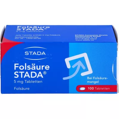 FOLSÄURE STADA 5 mg tablety, 100 ks