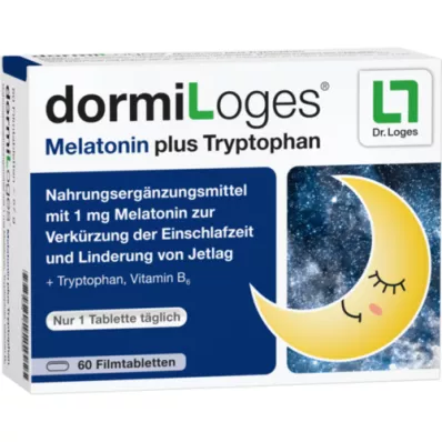 DORMILOGES Melatonin plus tryptofan potahované tablety, 60 ks