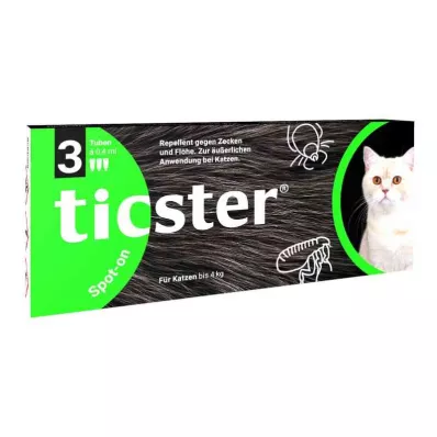 Ticster Plus Spot-on roztok pro kočky do 4 kg (3x0,4 ml)