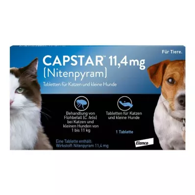 CAPSTAR 11,4 mg tablety pro kočky/malé psy, 1 ks