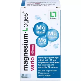 MAGNESIUM-LOGES vario 100 mg kapsle, 60 ks