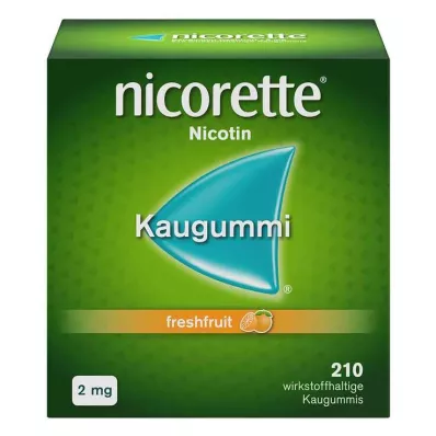 nicorette žvýkačka čerstvé ovoce, 2 mg nikotinu, 210 kusů