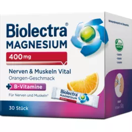 BIOLECTRA Magnesium 400 mg Nerves &amp; Muscle Vital, 30X1,9 g
