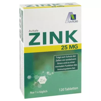 Zinek 25 mg tablety, 120 ks