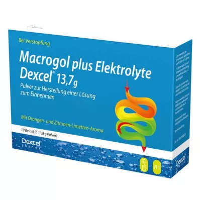 MACROGOL plus Elektrolyty Dexcel 13,7 g PLE, 10 ks