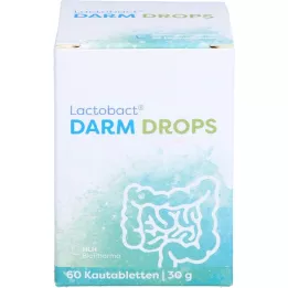 LACTOBACT DARM DROPS Žvýkací tablety, 60 ks
