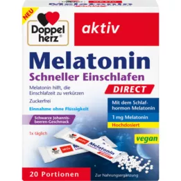 DOPPELHERZ Melatonin Direct Faster Sleep, 20 kapslí