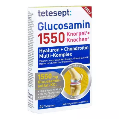 Tetesept Glucosamine 1550 potahované tablety (40 kusů)