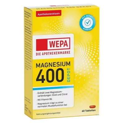 Wepa Magnesium 400 Depot + tablety B6, 60 ks