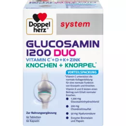 DOPPELHERZ Glukosamin 1200 Duo system Combi pack, 120 ks