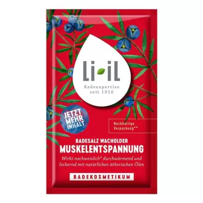 LI-IL Jalovcová koupelová sůl na uvolnění svalů, 80 g