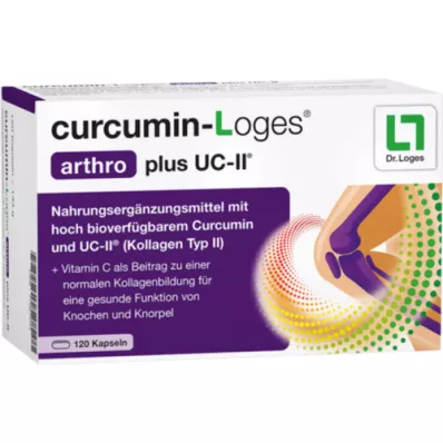 CURCUMIN-LOGES arthro plus UC-II kapsle, 120 ks