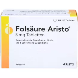 FOLSÄURE ARISTO 5 mg tablety, 100 ks