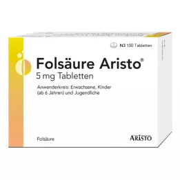 FOLSÄURE ARISTO 5 mg tablety, 100 ks
