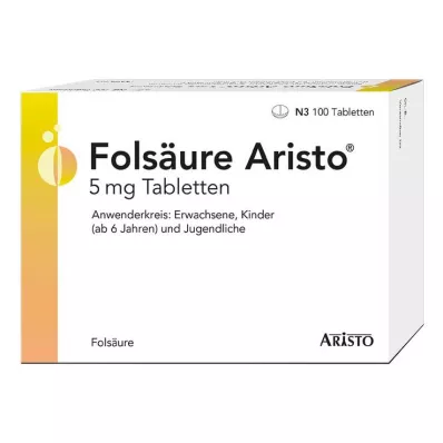 Kyselina listová Aristo 5 mg tablety, 100 ks