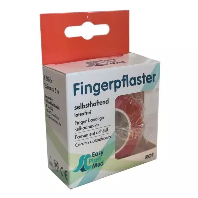 UM EASYPLAST Prstová sádra, samotvrdnoucí, 2,5 cm x 5 m, červená, 1 ks