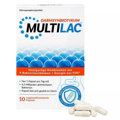 MULTILAC Střevní synbiotické enterické kapsle, 10 ks