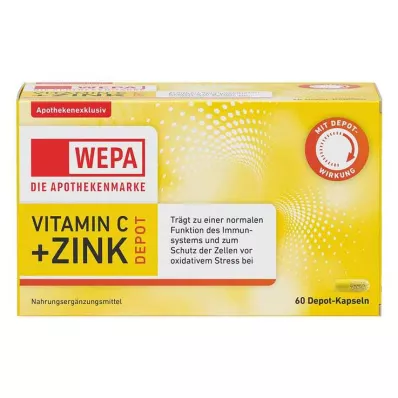 Wepa Vitamin C + zinkové kapsle, 60 ks