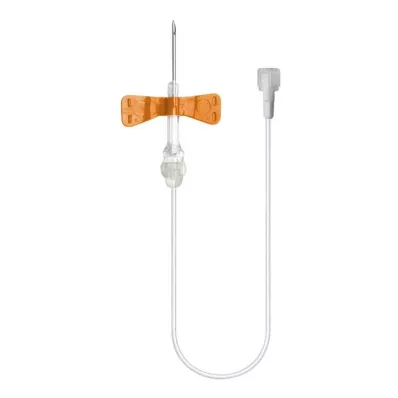 Venofix Bezpečnostní žilní bod.25 G 0,5x19mm 30cm oranžová, 1 ks