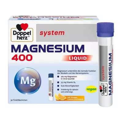 DOPPELHERZ Magnesium 400 Liquid system Trinkamp., 30 ks